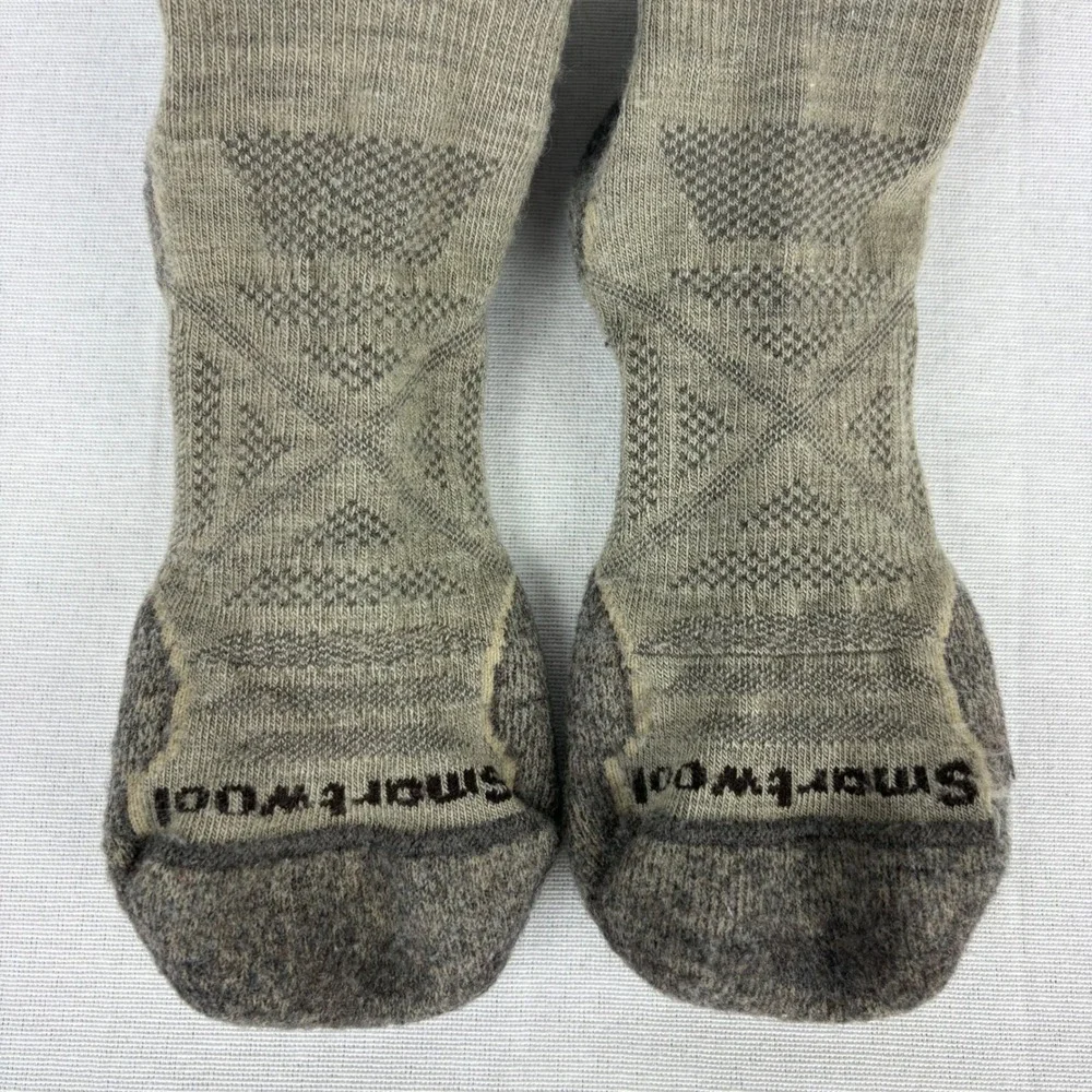 Smartwool Mens Phd Outdoor Light Crew Socks‎ Sz M (6-8.5) Beige Nordic Cushioned